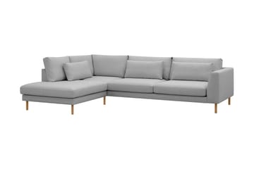 Florenz 4-sits Vänstervänd L-formad Schäslongsoffa i Tyg - Ljusgrå - Products - Möbler - Soffa - Divansoffa & schäslongsoffa - 4 sits soffa med divan