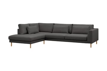Florenz 4-sits Vänstervänd L-formad Schäslongsoffa i Tyg - Mörkgrå - Products - Möbler - Soffa - Divansoffa & schäslongsoffa - 4 sits soffa med divan