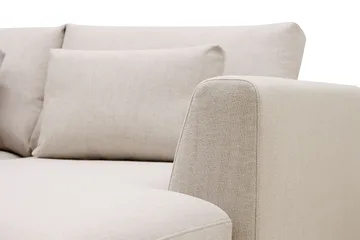 Florenz 4-sits Vänstervänd U-formad Soffa med Divan och Schäslong i Tyg - Beige - Products - Möbler - Soffa - Divansoffa & schäslongsoffa - 4 sits soffa med divan