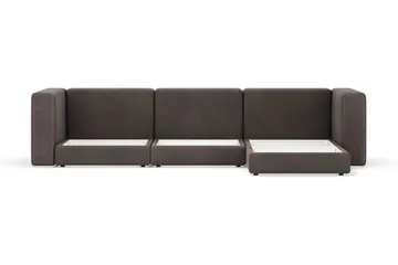 Hagblom 4-sits Divansoffa med Förvaring Vändbar - Brun - Products - Möbler - Soffa - Divansoffa & schäslongsoffa - 4 sits soffa med divan