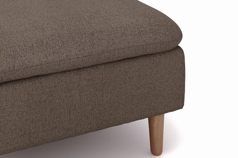 Lovis 3-sits Soffa med vändbar Divan i tyg - Brun - Products - Möbler - Soffa - Divansoffa & schäslongsoffa - 3 sits soffa med divan