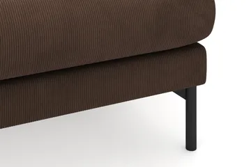 Menard 3-sits Högervänd L-formad Divansoffa i Manchester - Brun - Products - Möbler - Soffa - Divansoffa & schäslongsoffa - 3 sits soffa med divan