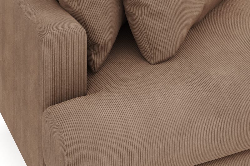 Menard 4-sits Högervänd L-formad Divansoffa i Manchester - Brun - Products - Möbler - Soffa - Divansoffa & schäslongsoffa - 4 sits soffa med divan