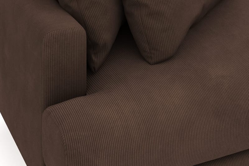 Menard 4-sits Högervänd L-formad Divansoffa i Manchester - Brun - Products - Möbler - Soffa - Divansoffa & schäslongsoffa - 4 sits soffa med divan