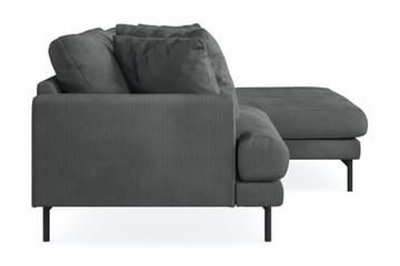 Menard 4-sits Högervänd L-formad Divansoffa i Manchester - Grå - Products - Möbler - Soffa - Divansoffa & schäslongsoffa - 4 sits soffa med divan