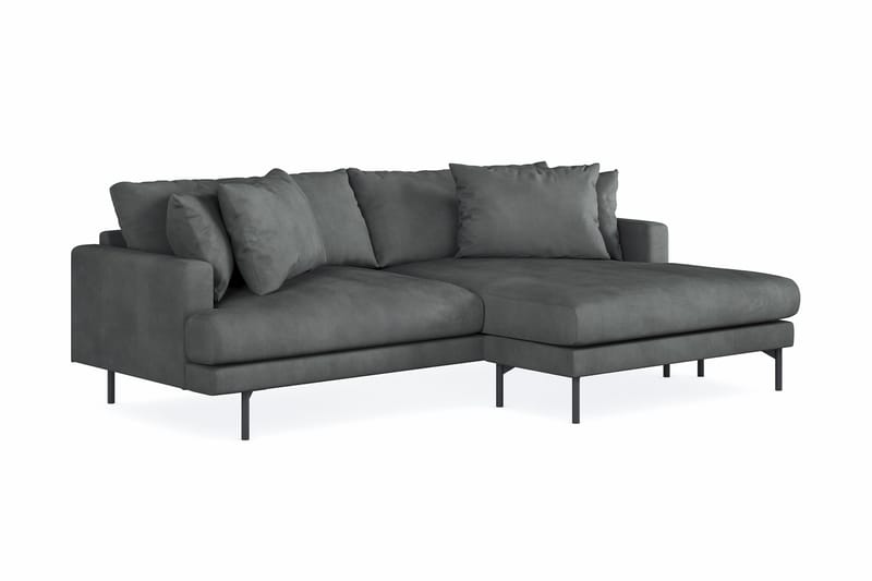 Menard 4-sits Högervänd L-formad Divansoffa i Manchester - Grå - Products - Möbler - Soffa - Divansoffa & schäslongsoffa - 4 sits soffa med divan