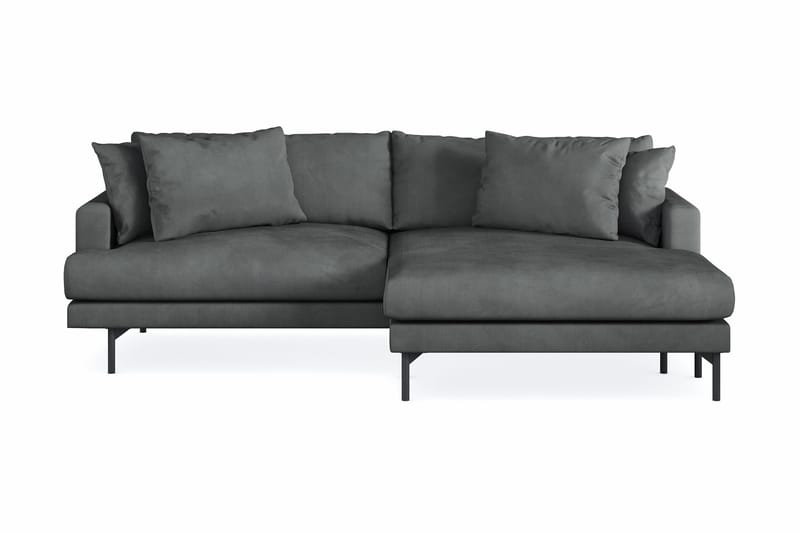 Menard 4-sits Högervänd L-formad Divansoffa i Manchester - Grå - Products - Möbler - Soffa - Divansoffa & schäslongsoffa - 4 sits soffa med divan