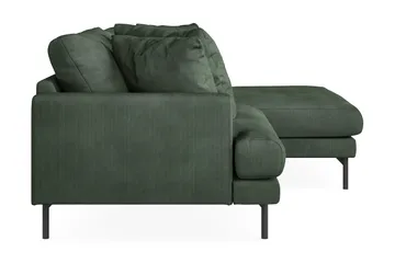 Menard 4-sits Högervänd L-formad Divansoffa i Manchester - Grön - Products - Möbler - Soffa - Divansoffa & schäslongsoffa - 4 sits soffa med divan