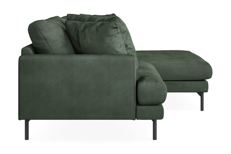 Menard 4-sits Högervänd L-formad Divansoffa i Manchester - Grön - Products - Möbler - Soffa - Divansoffa & schäslongsoffa - 4 sits soffa med divan