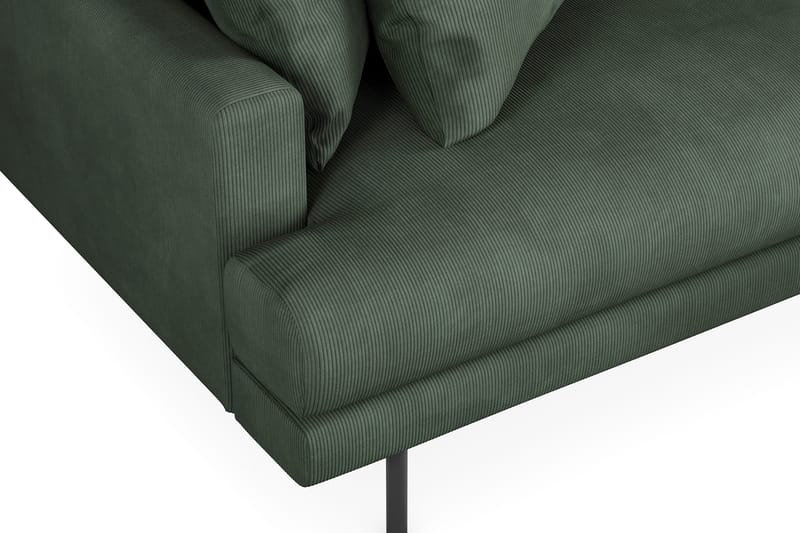 Menard 4-sits Högervänd L-formad Divansoffa i Manchester - Grön - Products - Möbler - Soffa - Divansoffa & schäslongsoffa - 4 sits soffa med divan