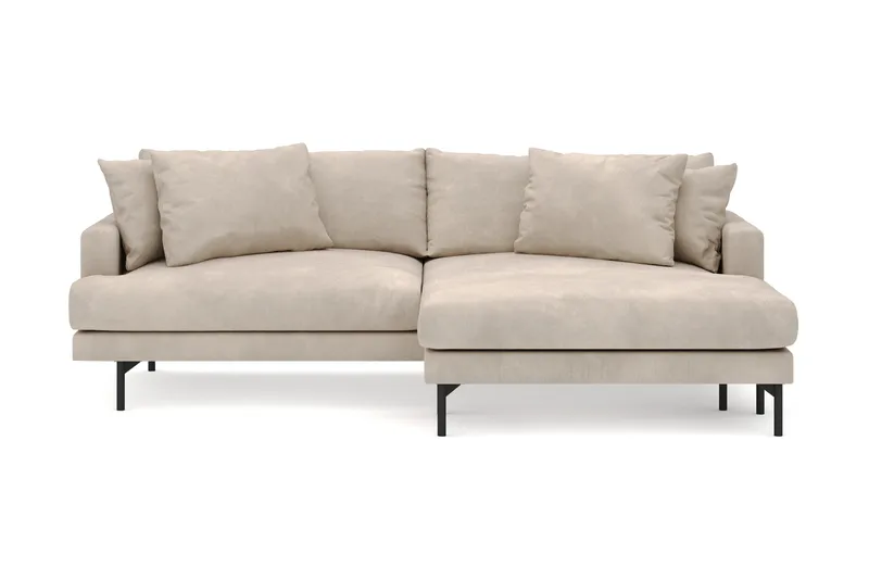 Menard 4-sits Högervänd L-formad Divansoffa i Manchester - Greige - Products - Möbler - Soffa - Divansoffa & schäslongsoffa - 4 sits soffa med divan