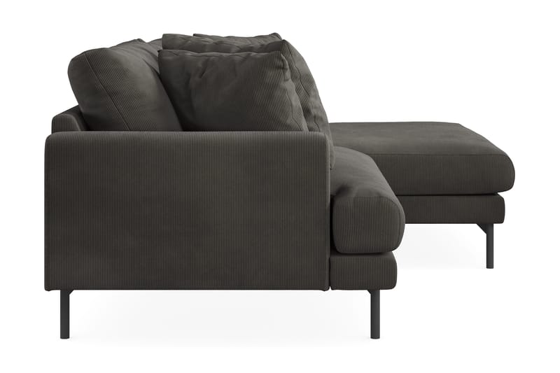 Menard 4-sits Högervänd L-formad Divansoffa i Manchester - Mörkgrå - Products - Möbler - Soffa - Divansoffa & schäslongsoffa - 4 sits soffa med divan