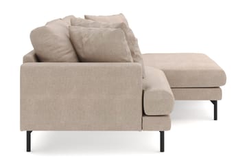 Menard 4-sits Högervänd L-formad Divansoffa i Tyg - Beige - Products - Möbler - Soffa - Divansoffa & schäslongsoffa - 4 sits soffa med divan
