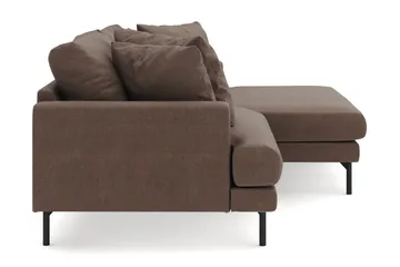 Menard 4-sits Högervänd L-formad Divansoffa i Tyg - Brun - Products - Möbler - Soffa - Divansoffa & schäslongsoffa - 4 sits soffa med divan