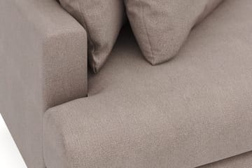 Menard 4-sits Högervänd L-formad Divansoffa i Tyg - Brun - Products - Möbler - Soffa - Divansoffa & schäslongsoffa - 4 sits soffa med divan