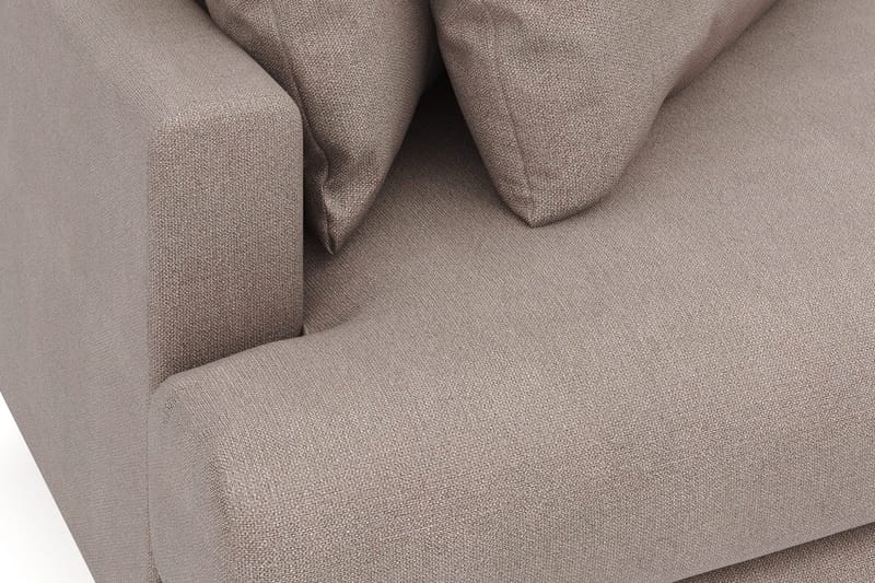 Menard 4-sits Högervänd L-formad Divansoffa i Tyg - Brun - Products - Möbler - Soffa - Divansoffa & schäslongsoffa - 4 sits soffa med divan