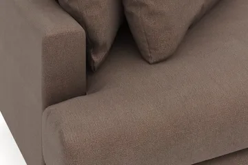 Menard 4-sits Högervänd L-formad Divansoffa i Tyg - Brun - Products - Möbler - Soffa - Divansoffa & schäslongsoffa - 4 sits soffa med divan
