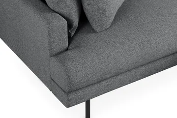 Menard 4-sits Högervänd L-formad Divansoffa i Tyg - Mörkgrå - Products - Möbler - Soffa - Divansoffa & schäslongsoffa - 4 sits soffa med divan