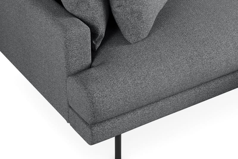 Menard 4-sits Högervänd L-formad Divansoffa i Tyg - Mörkgrå - Products - Möbler - Soffa - Divansoffa & schäslongsoffa - 4 sits soffa med divan