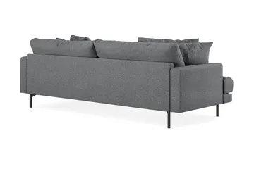 Menard 4-sits Högervänd L-formad Divansoffa i Tyg - Mörkgrå - Products - Möbler - Soffa - Divansoffa & schäslongsoffa - 4 sits soffa med divan