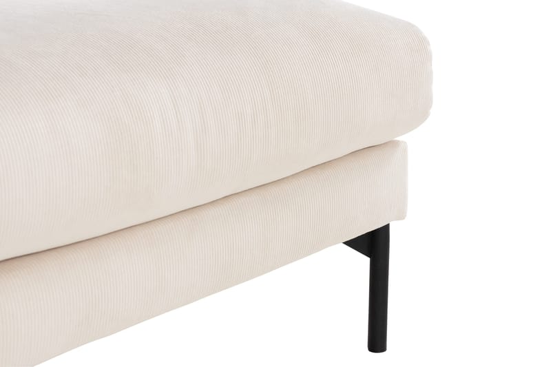 Menard 4-sits Högervänd L-formad Schäslongsoffa + Fotpall i Manchester - Beige - Products - Möbler - Soffa - Divansoffa & schäslongsoffa - 4 sits soffa med divan
