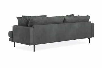 Menard 4-sits Vänstervänd L-formad Divansoffa i Manchester - Grå - Products - Möbler - Soffa - Divansoffa & schäslongsoffa - 4 sits soffa med divan