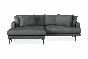 Menard 4-sits Vänstervänd L-formad Divansoffa i Manchester - Grå - Products - Möbler - Soffa - Divansoffa & schäslongsoffa - 4 sits soffa med divan