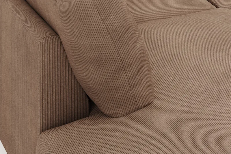 Menard 4-sits Vänstervänd Stor U-formad Djup Large Soffa med Divan och Schäslong i Manchester - Brun - Products - Möbler - Soffa - Divansoffa & schäslongsoffa - 4 sits soffa med divan
