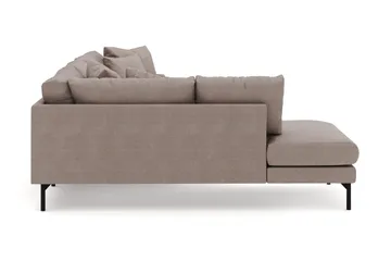 Menard 4-sits Vänstervänd Stor U-formad Djup Large Soffa med Divan och Schäslong i Tyg - Brun - Products - Möbler - Soffa - Divansoffa & schäslongsoffa - 4 sits soffa med divan