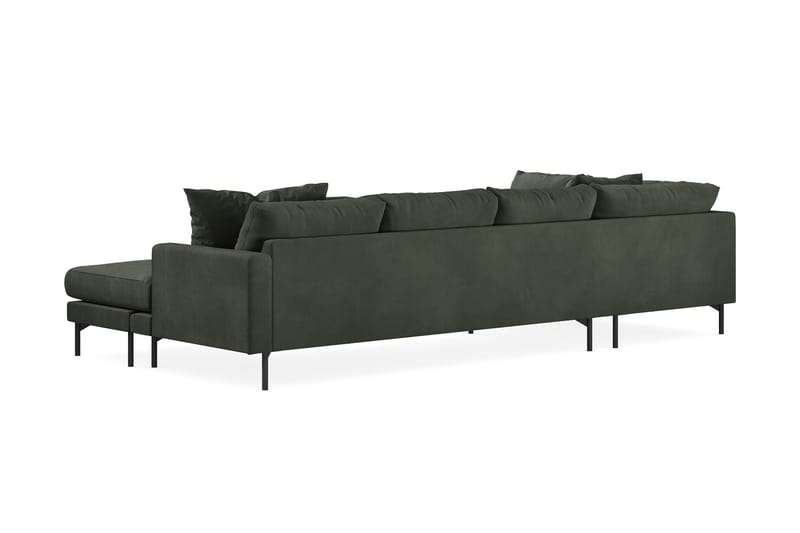 Menard 4-sits Vänstervänd Stor U-formad Djup Soffa med Divan och Schäslong i Manchester - Mörkgrön - Products - Möbler - Soffa - Divansoffa & schäslongsoffa - 4 sits soffa med divan