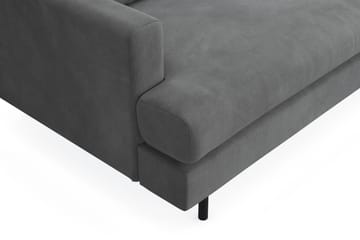 Menard Compact 3-sits Högervänd L-formad Divansoffa i Manchester - Grå - Products - Möbler - Soffa - Divansoffa & schäslongsoffa - 3 sits soffa med divan