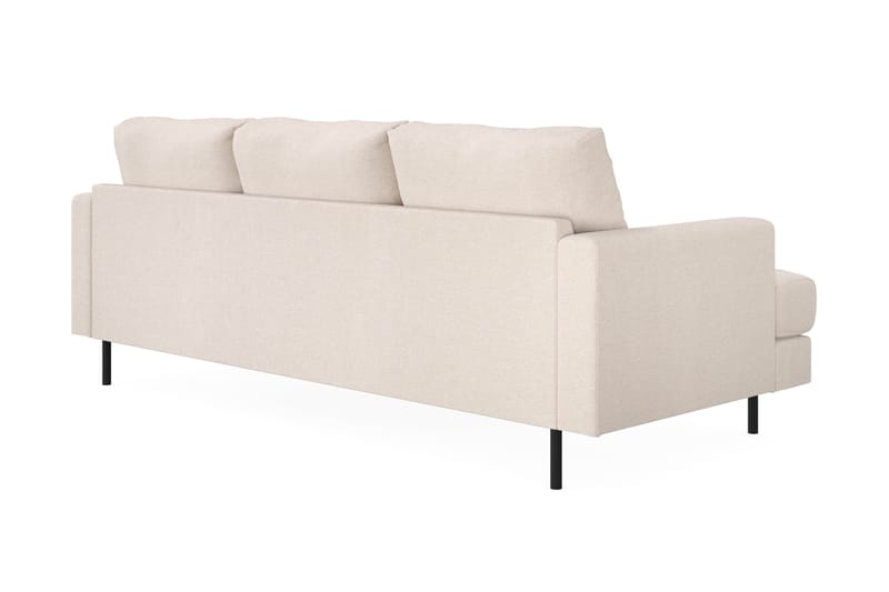 Menard Compact 3-sits Högervänd L-formad Divansoffa i Tyg - Beige - Products - Möbler - Soffa - Divansoffa & schäslongsoffa - 3 sits soffa med divan
