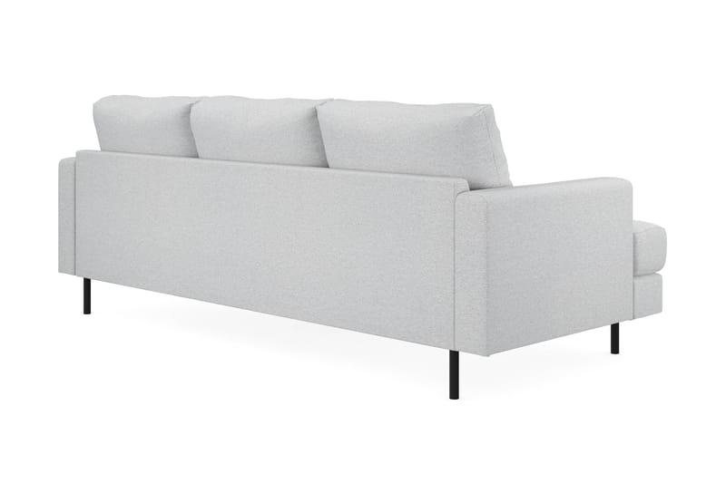 Menard Compact 3-sits Högervänd L-formad Divansoffa i Tyg - Ljusgrå - Products - Möbler - Soffa - Divansoffa & schäslongsoffa - 3 sits soffa med divan