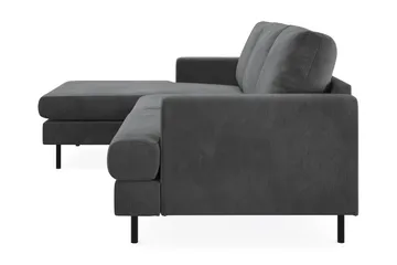 Menard Compact 3-sits Vänstervänd L-formad Divansoffa i Manchester - Grå - Products - Möbler - Soffa - Divansoffa & schäslongsoffa - 3 sits soffa med divan
