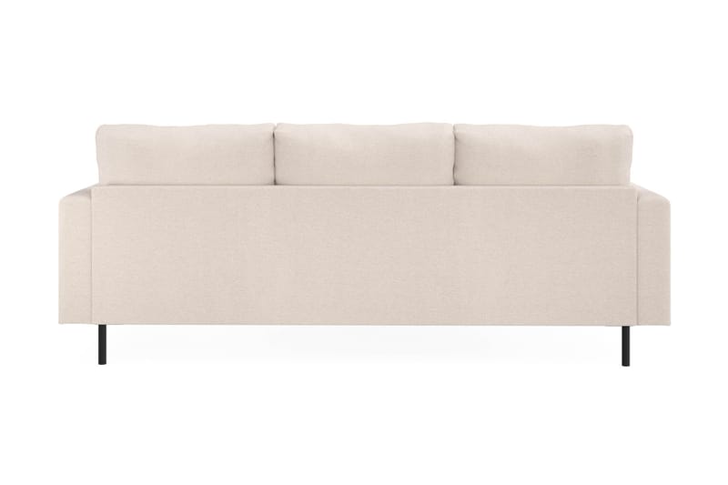 Menard Compact 3-sits Vänstervänd L-formad Divansoffa i Tyg - Beige - Products - Möbler - Soffa - Divansoffa & schäslongsoffa - 3 sits soffa med divan