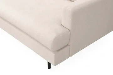 Menard Compact 3-sits Vänstervänd L-formad Divansoffa i Tyg - Beige - Products - Möbler - Soffa - Divansoffa & schäslongsoffa - 3 sits soffa med divan