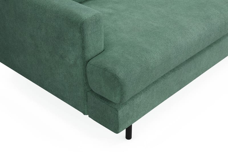 Menard Compact 4-sits Högervänd L-formad Schäslongsoffa i Sammet - Mörkgrön - Products - Möbler - Soffa - Divansoffa & schäslongsoffa - 4 sits soffa med divan