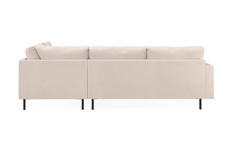 Menard Compact 4-sits Högervänd L-formad Schäslongsoffa i Tyg - Beige - Products - Möbler - Soffa - Divansoffa & schäslongsoffa - 4 sits soffa med divan