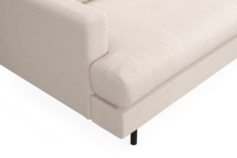 Menard Compact 4-sits Högervänd L-formad Schäslongsoffa i Tyg - Beige - Products - Möbler - Soffa - Divansoffa & schäslongsoffa - 4 sits soffa med divan
