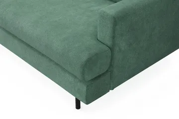 Menard Compact 4-sits Vänstervänd L-formad Schäslongsoffa i Sammet - Mörkgrön - Products - Möbler - Soffa - Divansoffa & schäslongsoffa - 4 sits soffa med divan