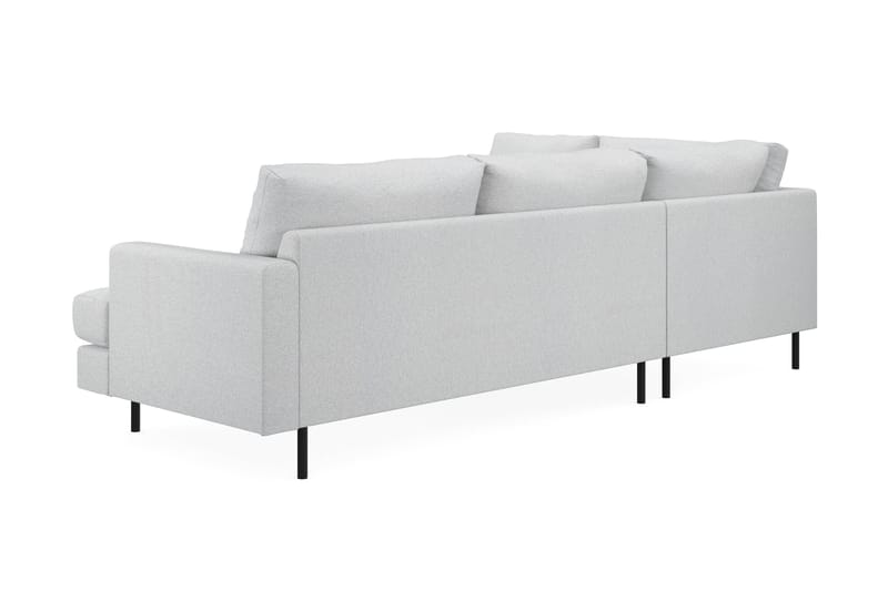 Menard Compact 4-sits Vänstervänd L-formad Schäslongsoffa i Tyg - Ljusgrå - Products - Möbler - Soffa - Divansoffa & schäslongsoffa - 4 sits soffa med divan