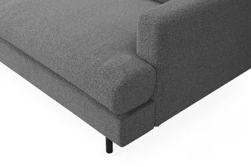 Menard Compact 4-sits Vänstervänd L-formad Schäslongsoffa i Tyg - Mörkgrå - Products - Möbler - Soffa - Divansoffa & schäslongsoffa - 4 sits soffa med divan