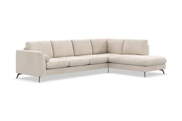 Ocean Lyx 4-sits Högervänd L-formad Schäslongsoffa i Manchester - Beige - Products - Möbler - Soffa - Divansoffa & schäslongsoffa - 4 sits soffa med divan