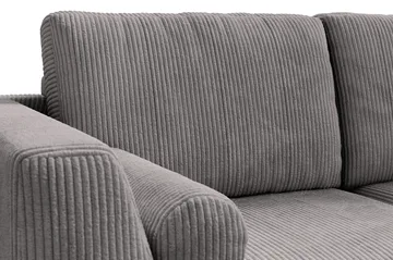 Ocean Lyx 4-sits Högervänd L-formad Schäslongsoffa i Manchester - Mörkgrå - Products - Möbler - Soffa - Divansoffa & schäslongsoffa - 4 sits soffa med divan