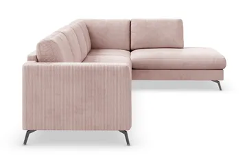 Ocean Lyx 4-sits Högervänd L-formad Schäslongsoffa i Manchester - Rosa - Products - Möbler - Soffa - Divansoffa & schäslongsoffa - 4 sits soffa med divan