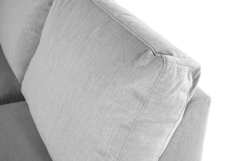 Ocean Lyx 4-sits Högervänd L-formad Schäslongsoffa i Tyg - Grå - Products - Möbler - Soffa - Divansoffa & schäslongsoffa - 4 sits soffa med divan