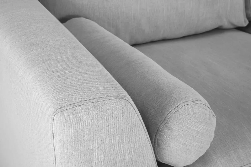 Ocean Lyx 4-sits Högervänd L-formad Schäslongsoffa i Tyg - Grå - Products - Möbler - Soffa - Divansoffa & schäslongsoffa - 4 sits soffa med divan
