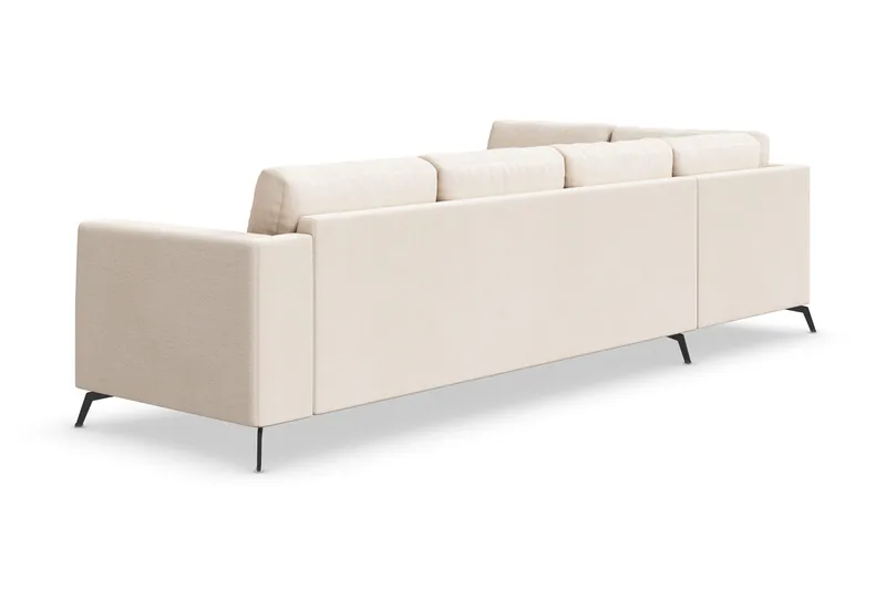 Ocean Lyx 4-sits Vänstervänd L-formad Schäslongsoffa i Tyg - Beige - Products - Möbler - Soffa - Divansoffa & schäslongsoffa - 4 sits soffa med divan