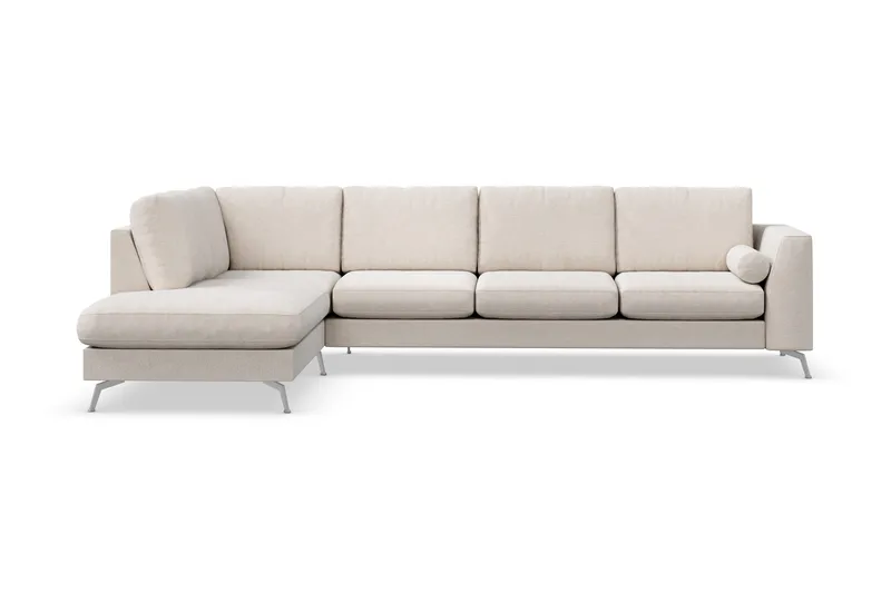 Ocean Lyx 4-sits Vänstervänd L-formad Schäslongsoffa i Tyg - Beige - Products - Möbler - Soffa - Divansoffa & schäslongsoffa - 4 sits soffa med divan