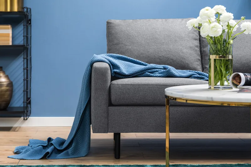 Peppe 3-sits Vändbar L-formad Divansoffa i Tyg - Ljusgrå - Products - Möbler - Soffa - Divansoffa & schäslongsoffa - 3 sits soffa med divan